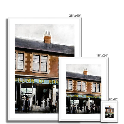 W & R Mellor Ltd, Moorland Road, Burslem Framed & Mounted Print