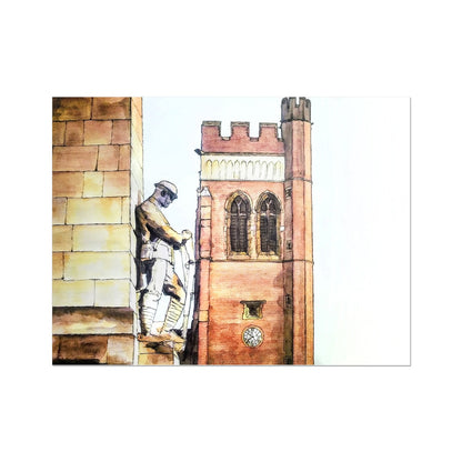 The War Memorial and Christ Church, Fenton Wall Art Poster