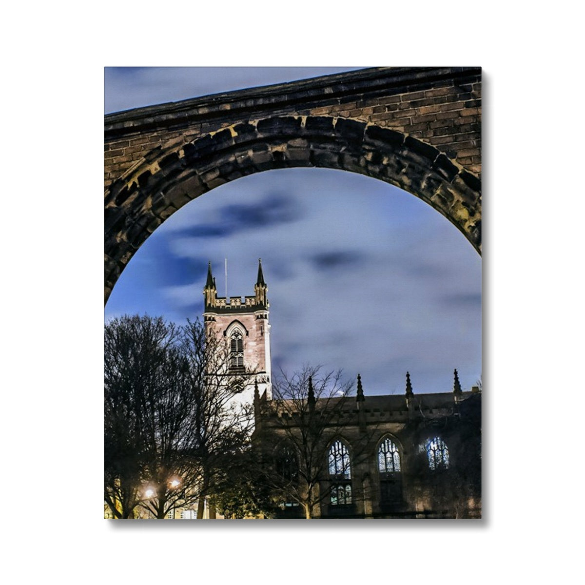 Stoke Minster at Night Canvas