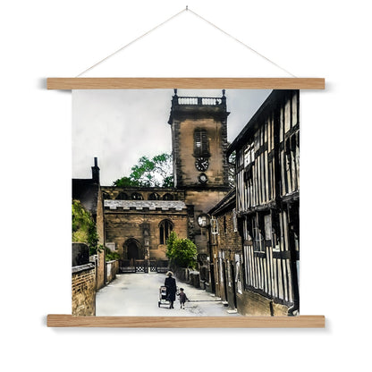 Church Lane, Abbots Bromley Fine Art Print with Hanger