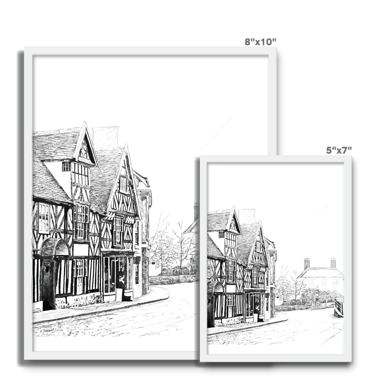 The Tudor House, Cheadle Framed Photo Tile