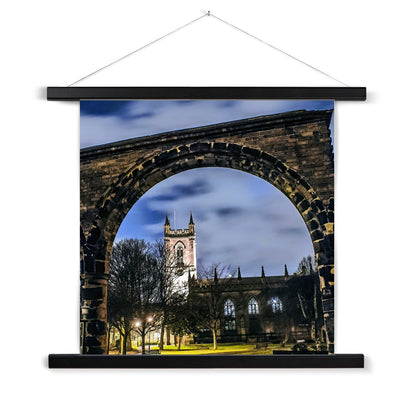 Stoke Minster at Night Fine Art Print with Hanger