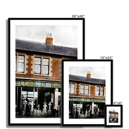 W & R Mellor Ltd, Moorland Road, Burslem Framed & Mounted Print