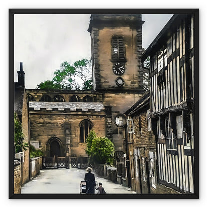 Church Lane, Abbots Bromley Framed Canvas