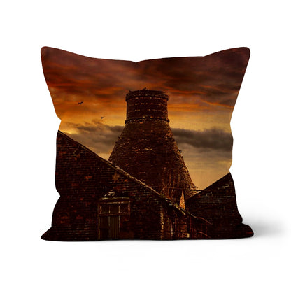 A Potteries Sunset Cushion