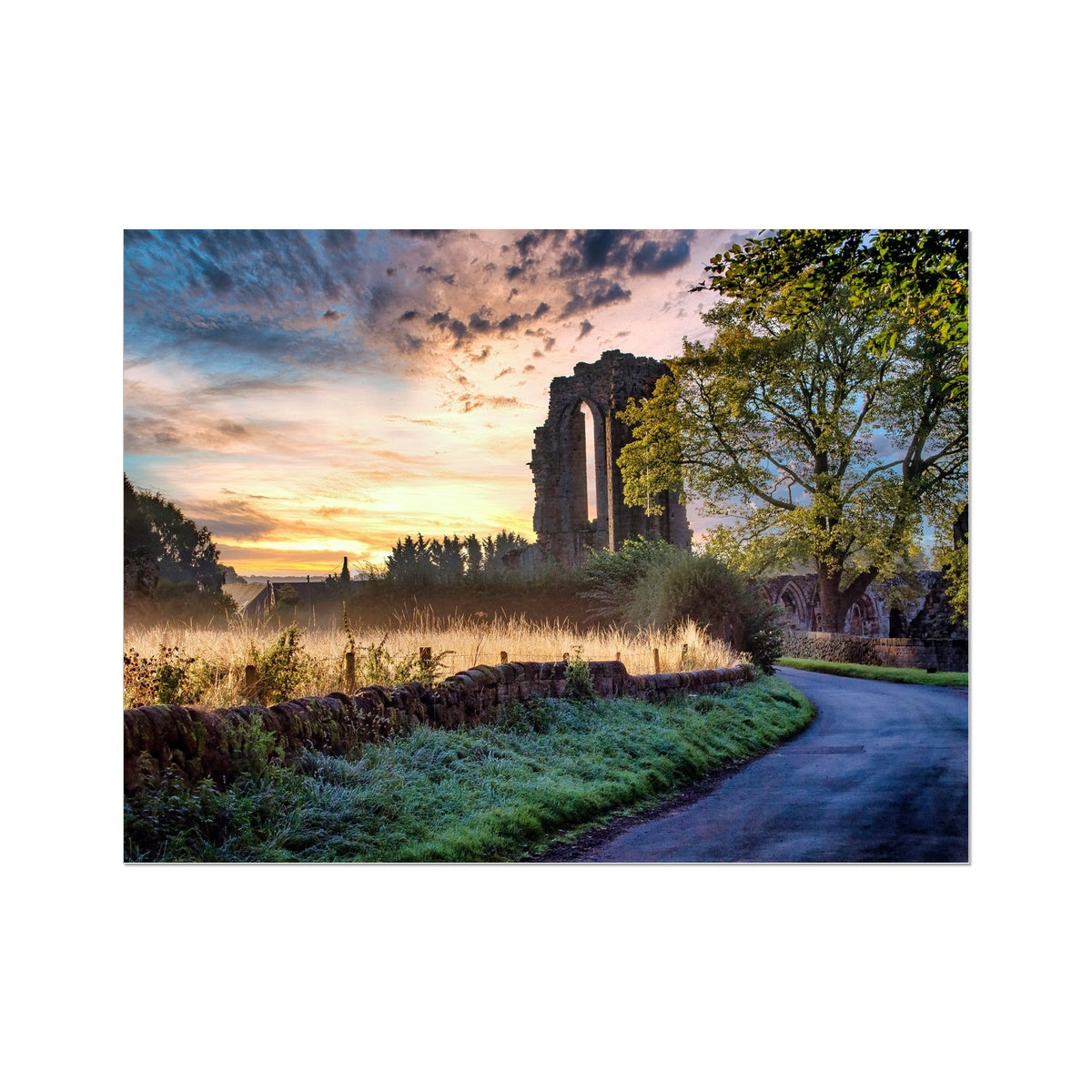 Dawn's Embrace at Croxden Abbey Wall Art Poster