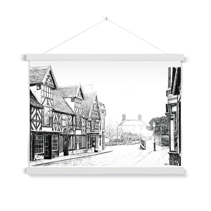 The Tudor House, Cheadle Fine Art Print with Hanger