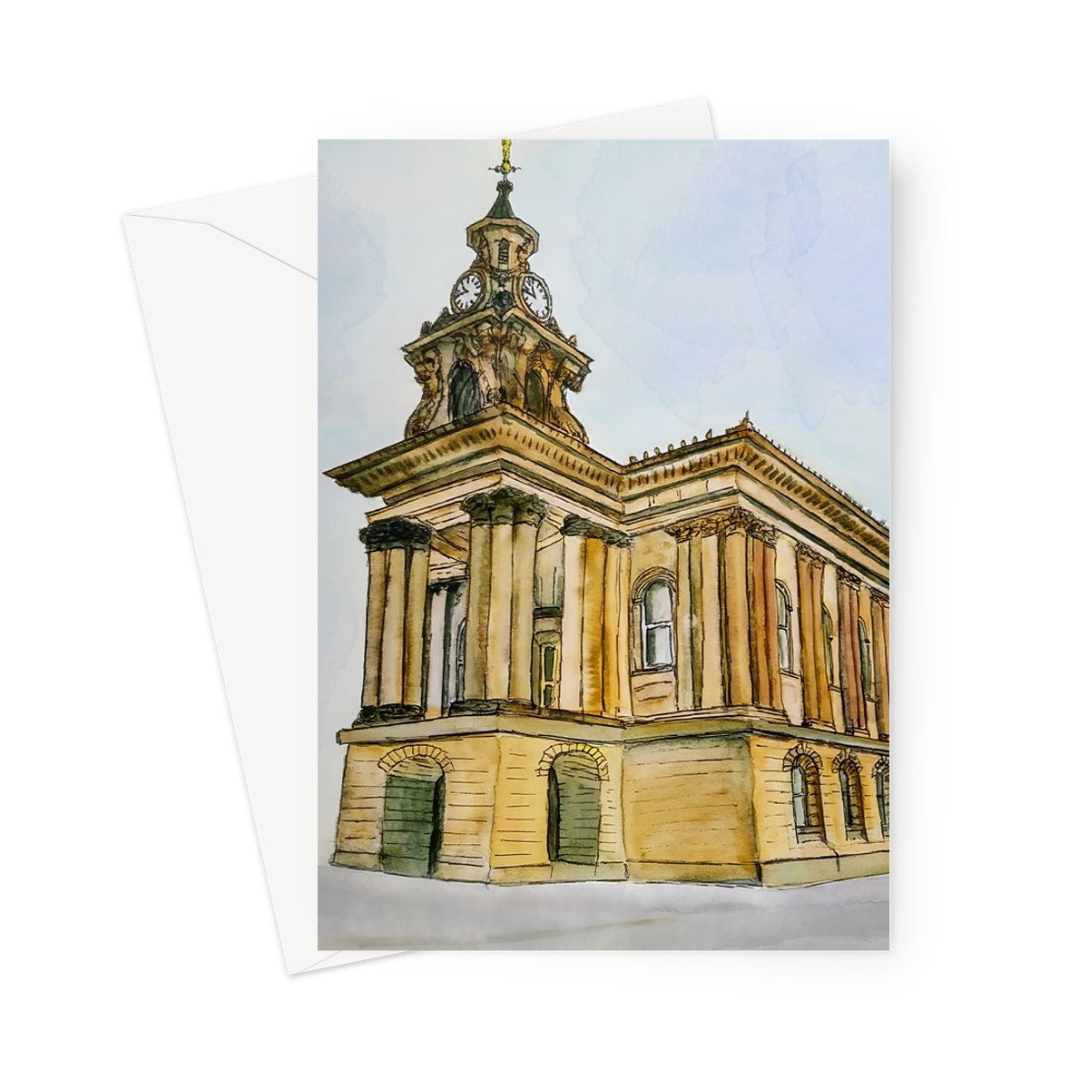 Burslem Town Hall Greeting Card