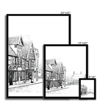 The Tudor House, Cheadle Budget Framed Poster
