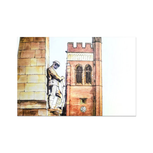The War Memorial and Christ Church, Fenton Fine Art Print