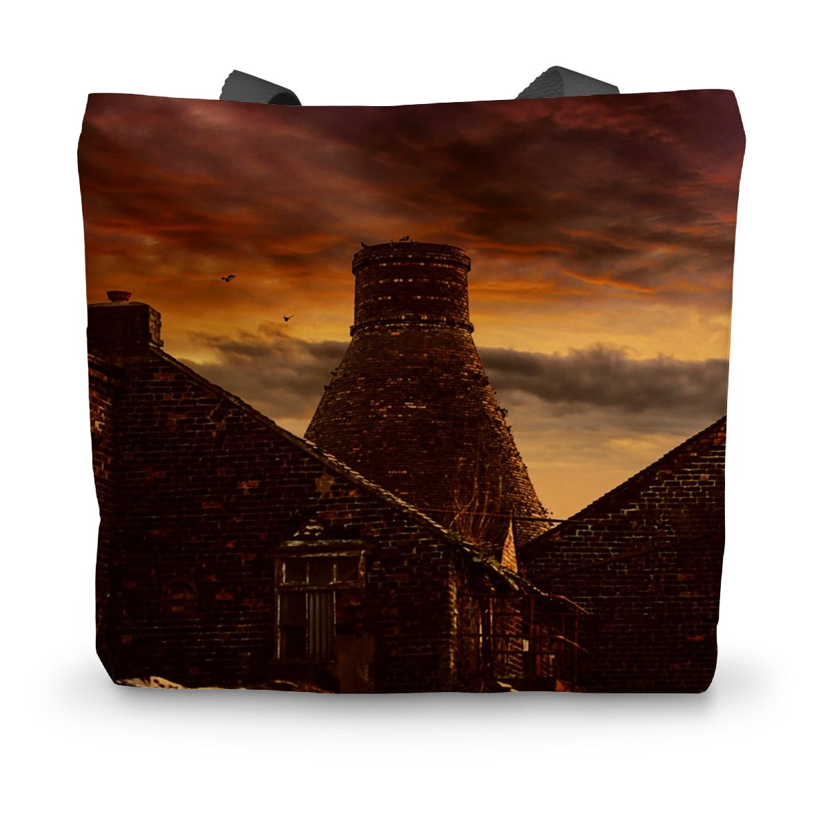 A Potteries Sunset Canvas Tote Bag