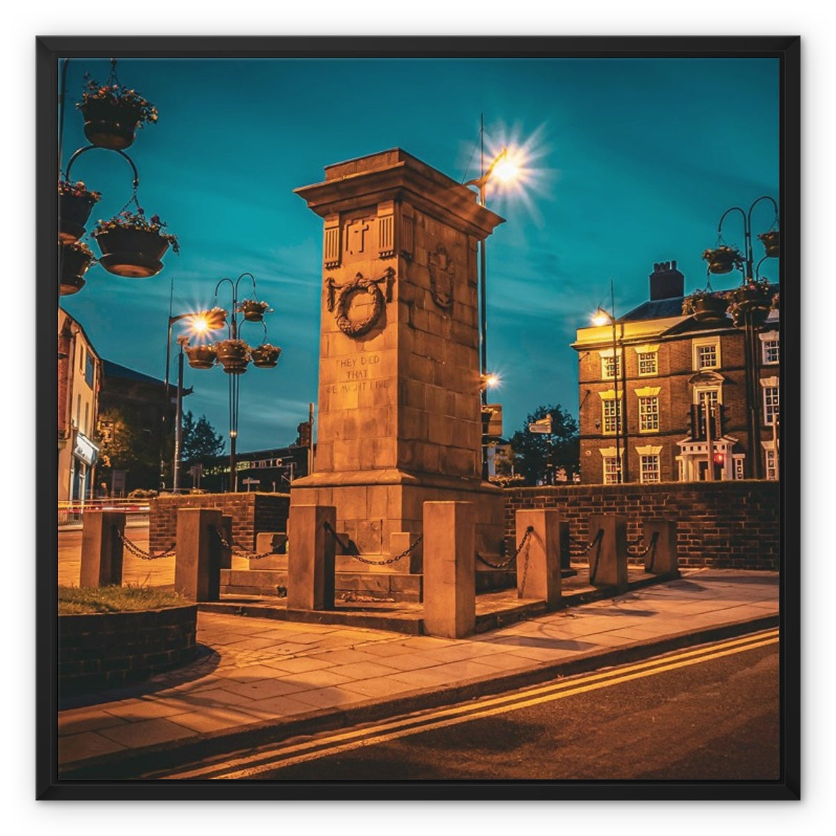 Remembrance at Dusk Framed Canvas