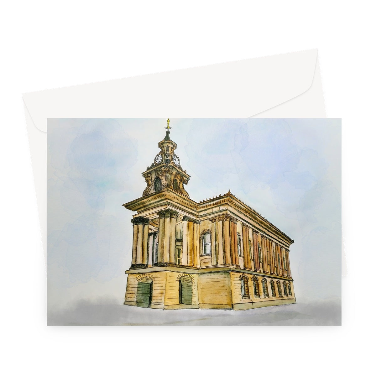 Burslem Town Hall Greeting Card