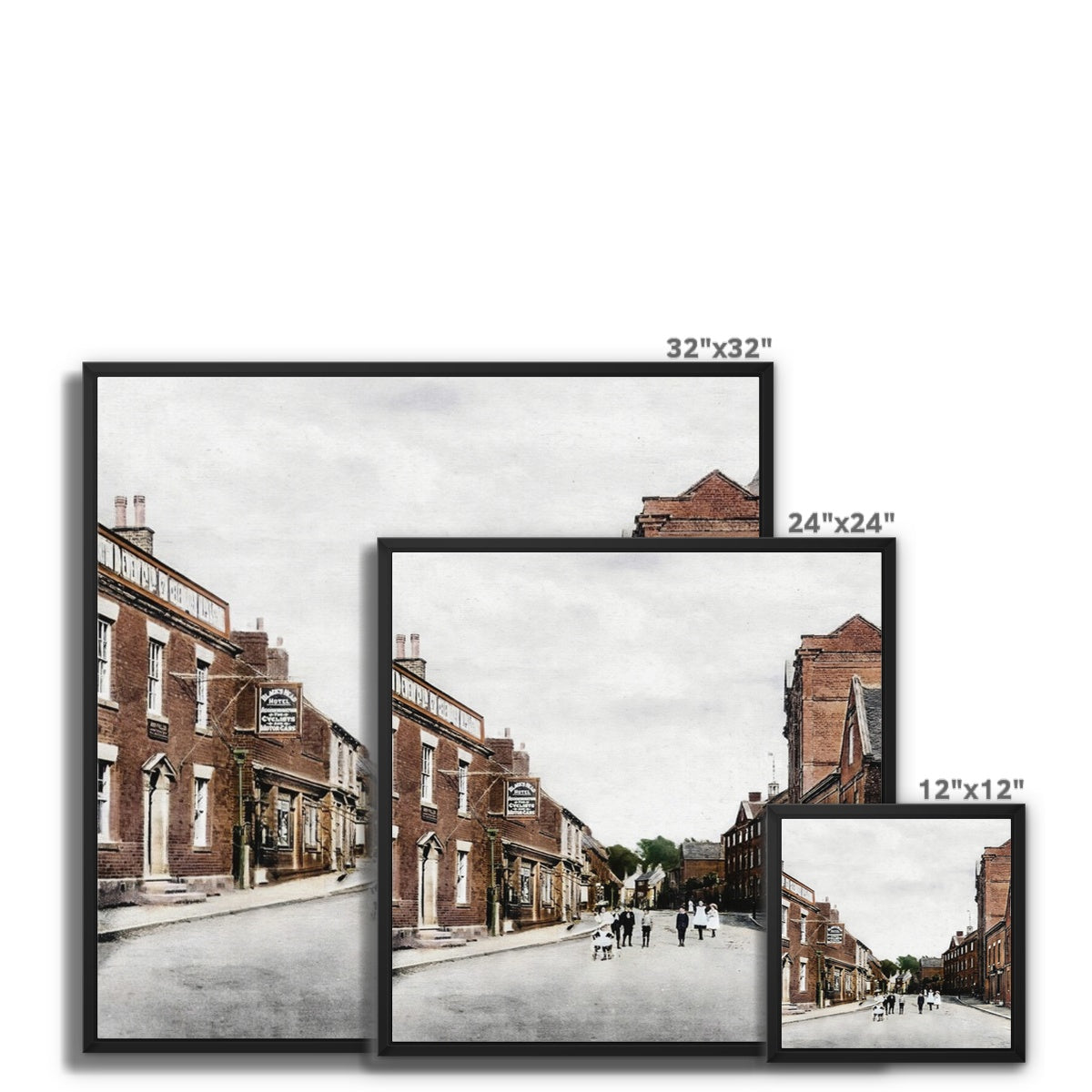 Tean High Street Framed Canvas