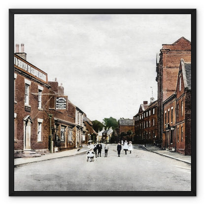 Tean High Street Framed Canvas