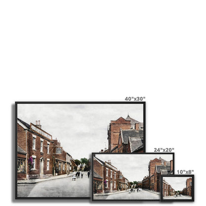 Tean High Street Framed Canvas