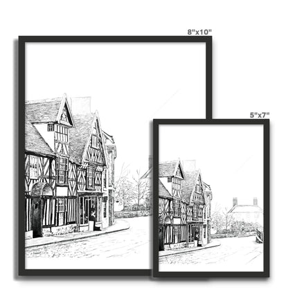 The Tudor House, Cheadle Framed Photo Tile