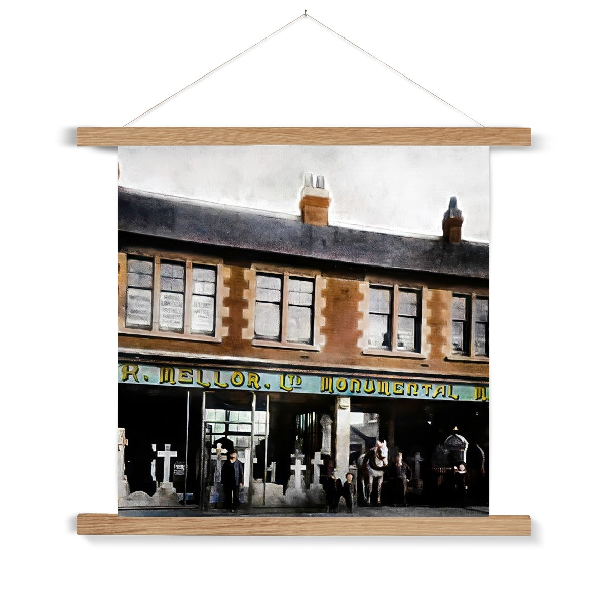 W & R Mellor Ltd, Moorland Road, Burslem Fine Art Print with Hanger