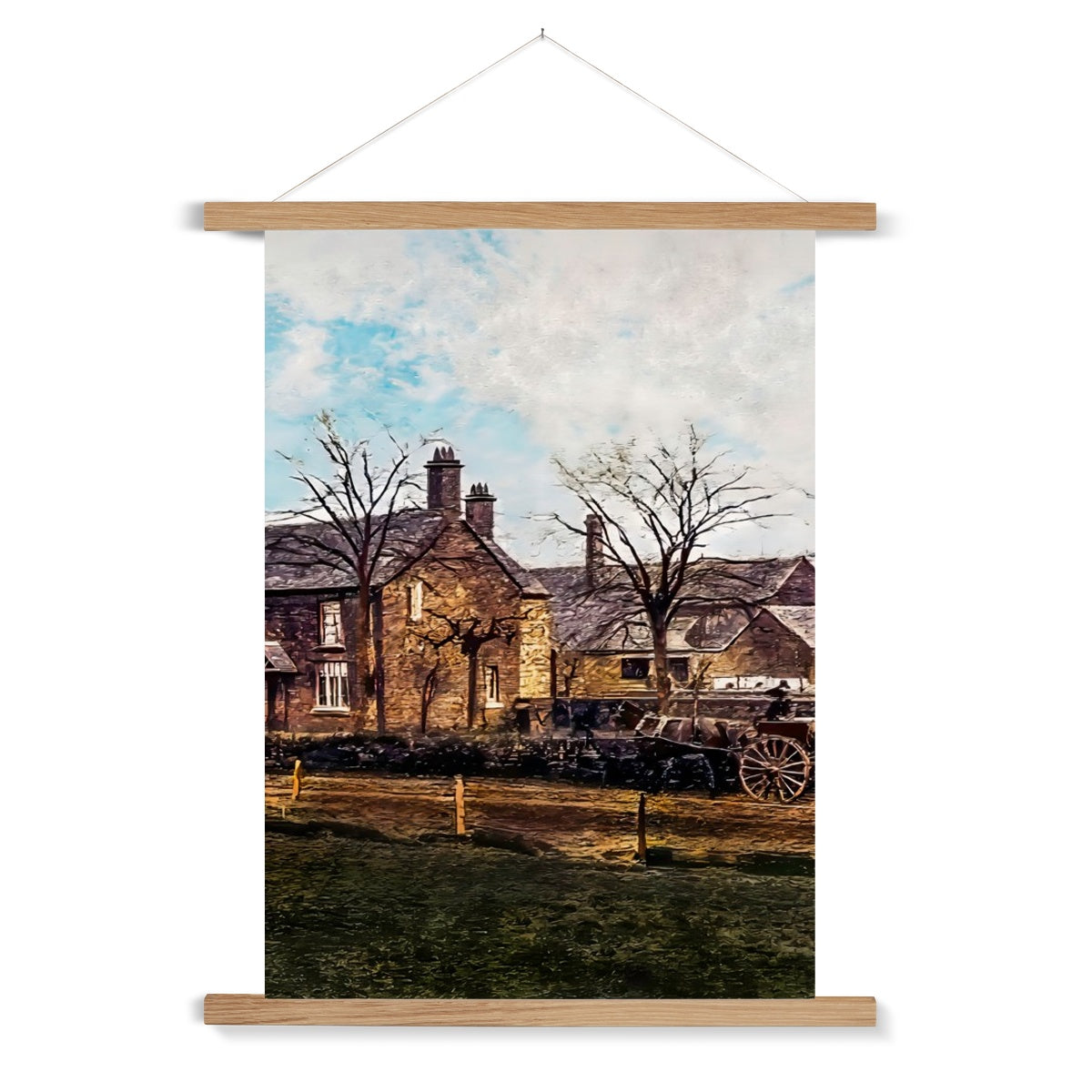 Abbey Farm, Abbey Hulton Fine Art Print with Hanger