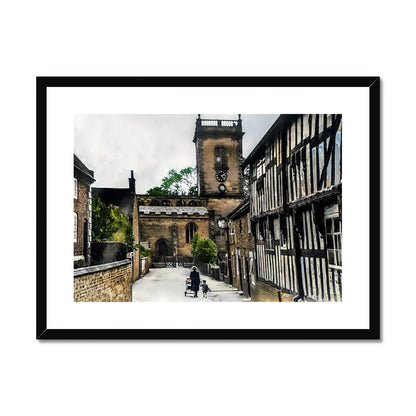Church Lane, Abbots Bromley Framed & Mounted Print