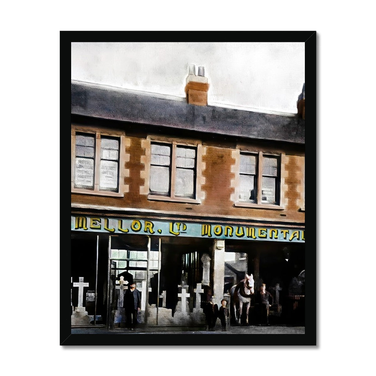 W & R Mellor Ltd, Moorland Road, Burslem Budget Framed Poster