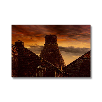 A Potteries Sunset Eco Canvas