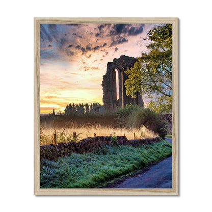 Dawn's Embrace at Croxden Abbey Budget Framed Poster