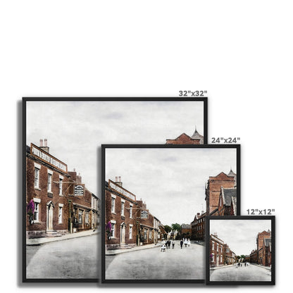 Tean High Street Framed Canvas