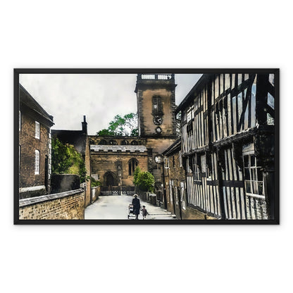 Church Lane, Abbots Bromley Framed Canvas