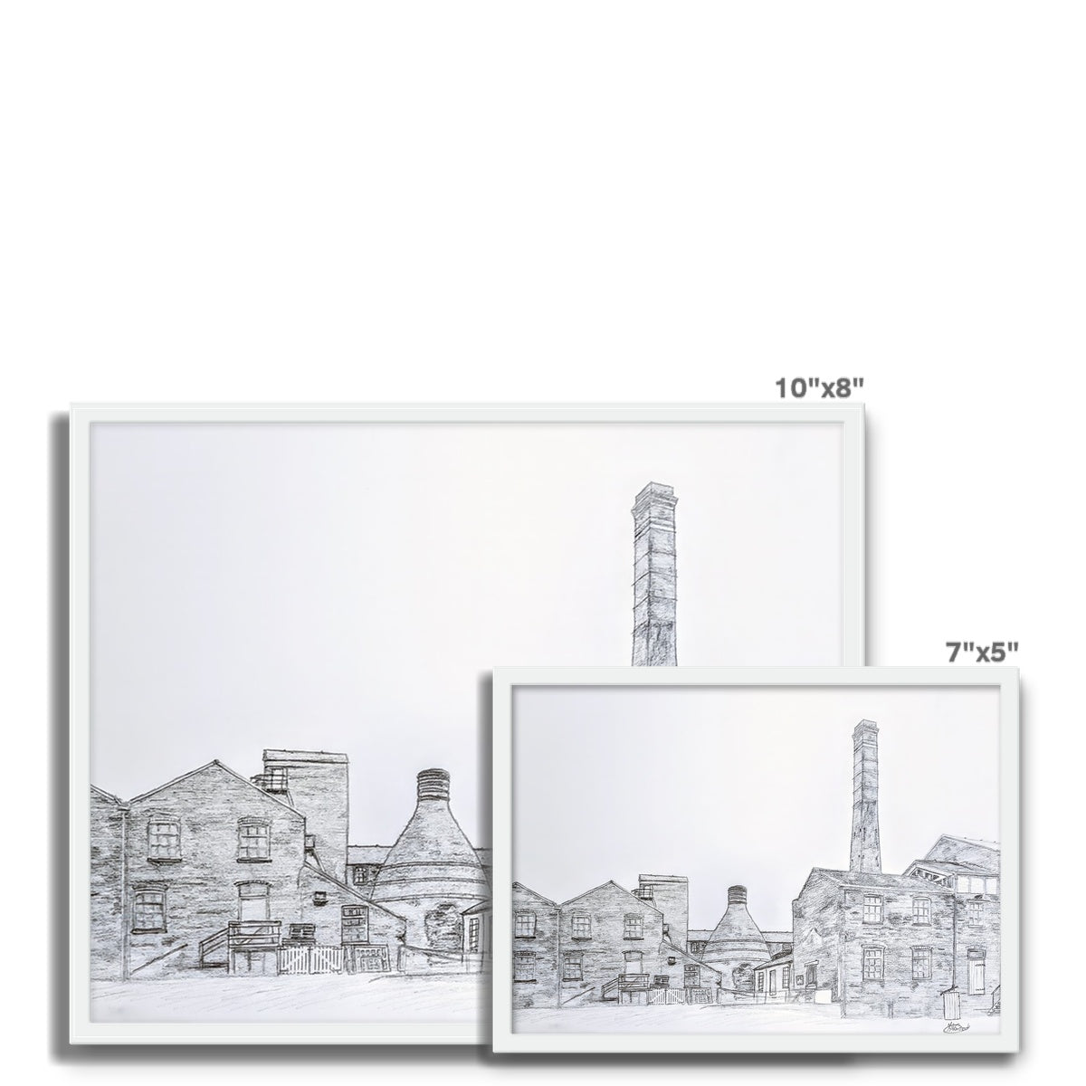 Middleport Pottery, Burslem Framed Photo Tile