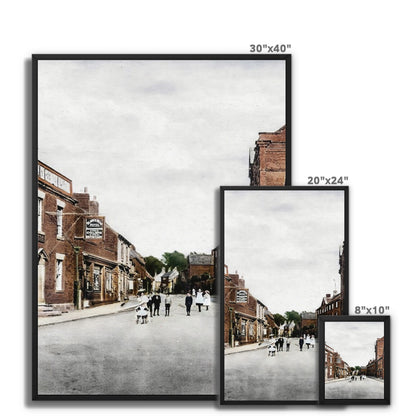 Tean High Street Framed Canvas