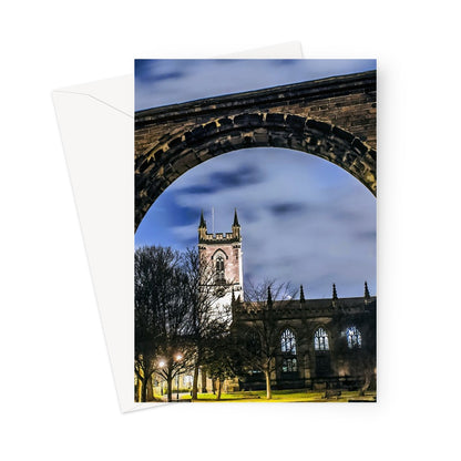 Stoke Minster at Night Greeting Card