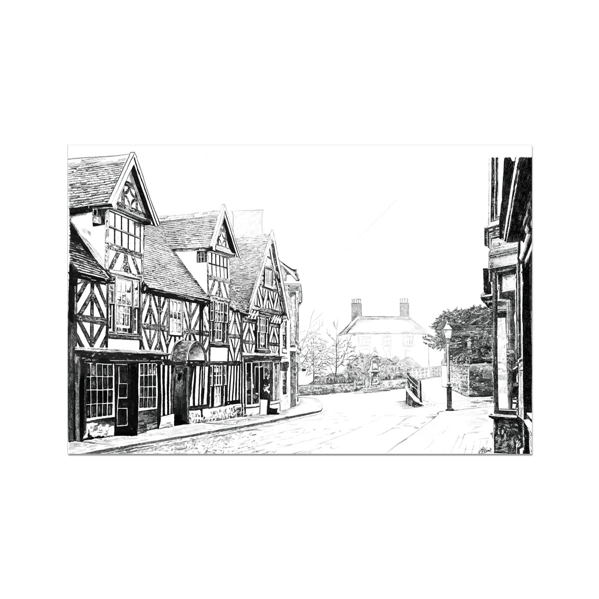 The Tudor House, Cheadle Fine Art Print
