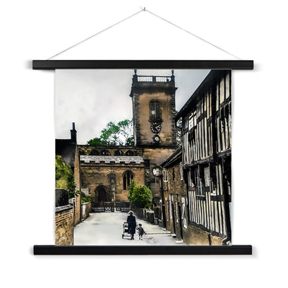 Church Lane, Abbots Bromley Fine Art Print with Hanger