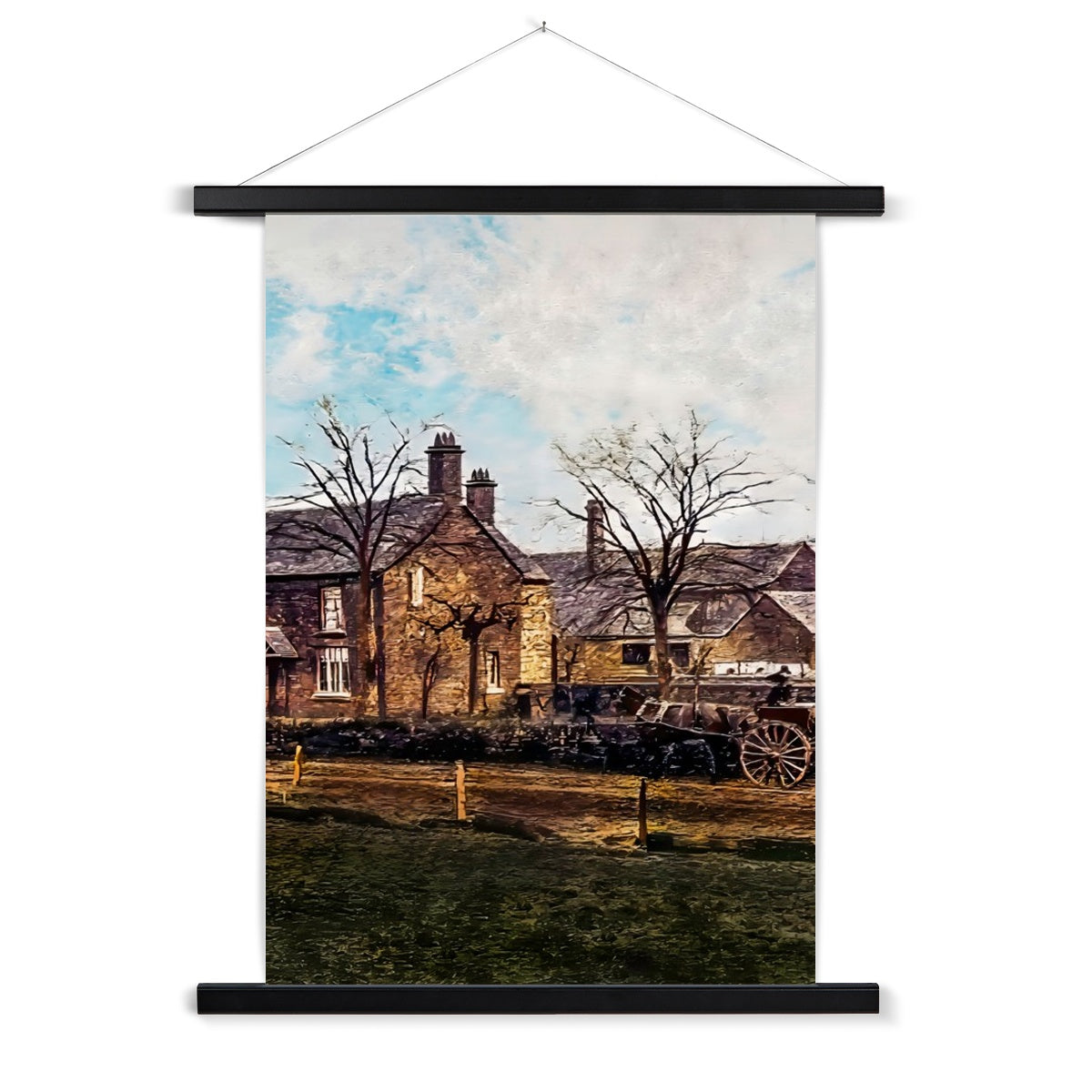 Abbey Farm, Abbey Hulton Fine Art Print with Hanger