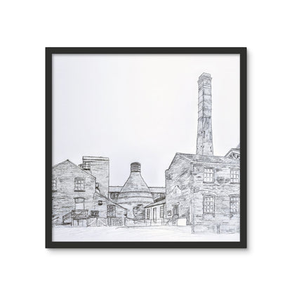 Middleport Pottery, Burslem Framed Photo Tile