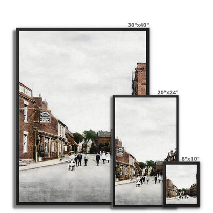 Tean High Street Framed Canvas