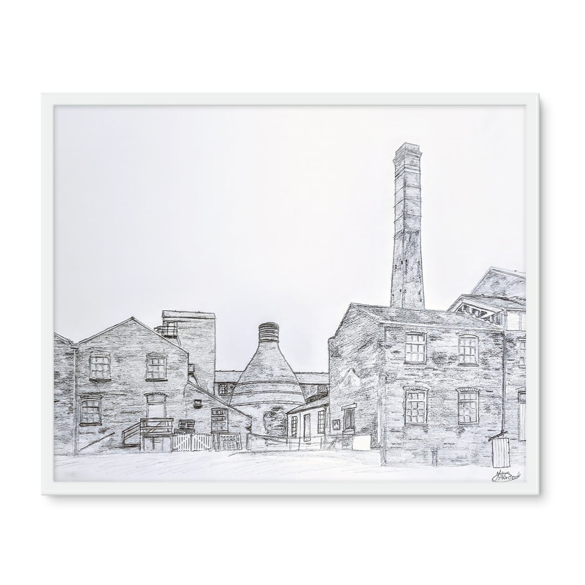 Middleport Pottery, Burslem Framed Photo Tile