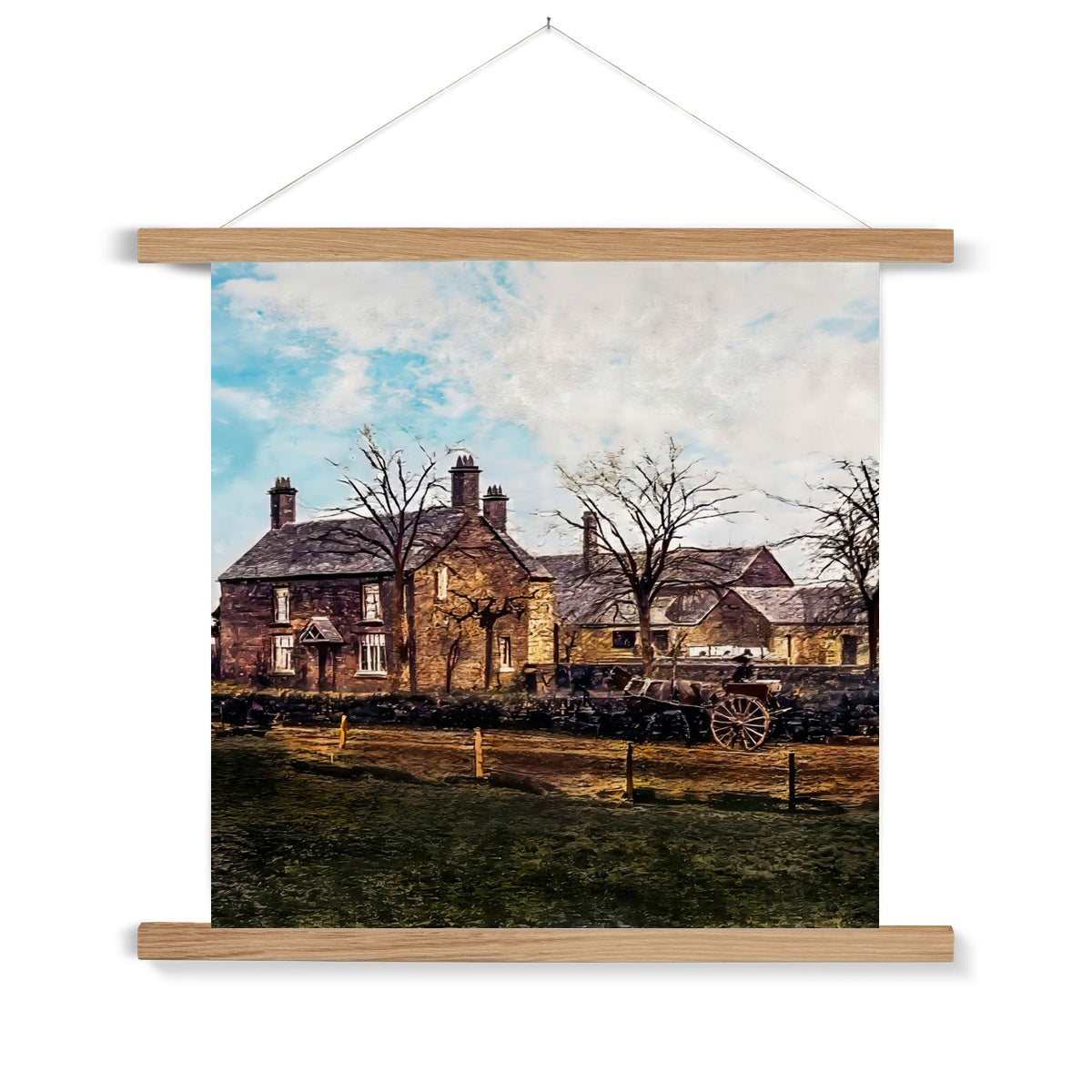 Abbey Farm, Abbey Hulton Fine Art Print with Hanger