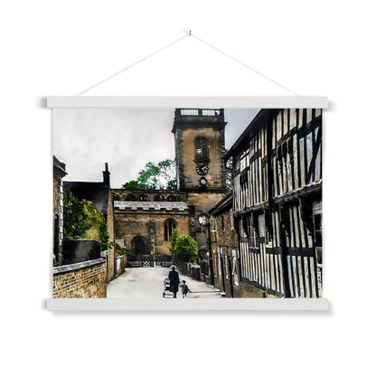 Church Lane, Abbots Bromley Fine Art Print with Hanger