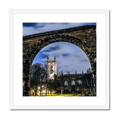 Stoke Minster at Night Framed & Mounted Print