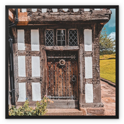 The Farmhouse Door Framed Canvas