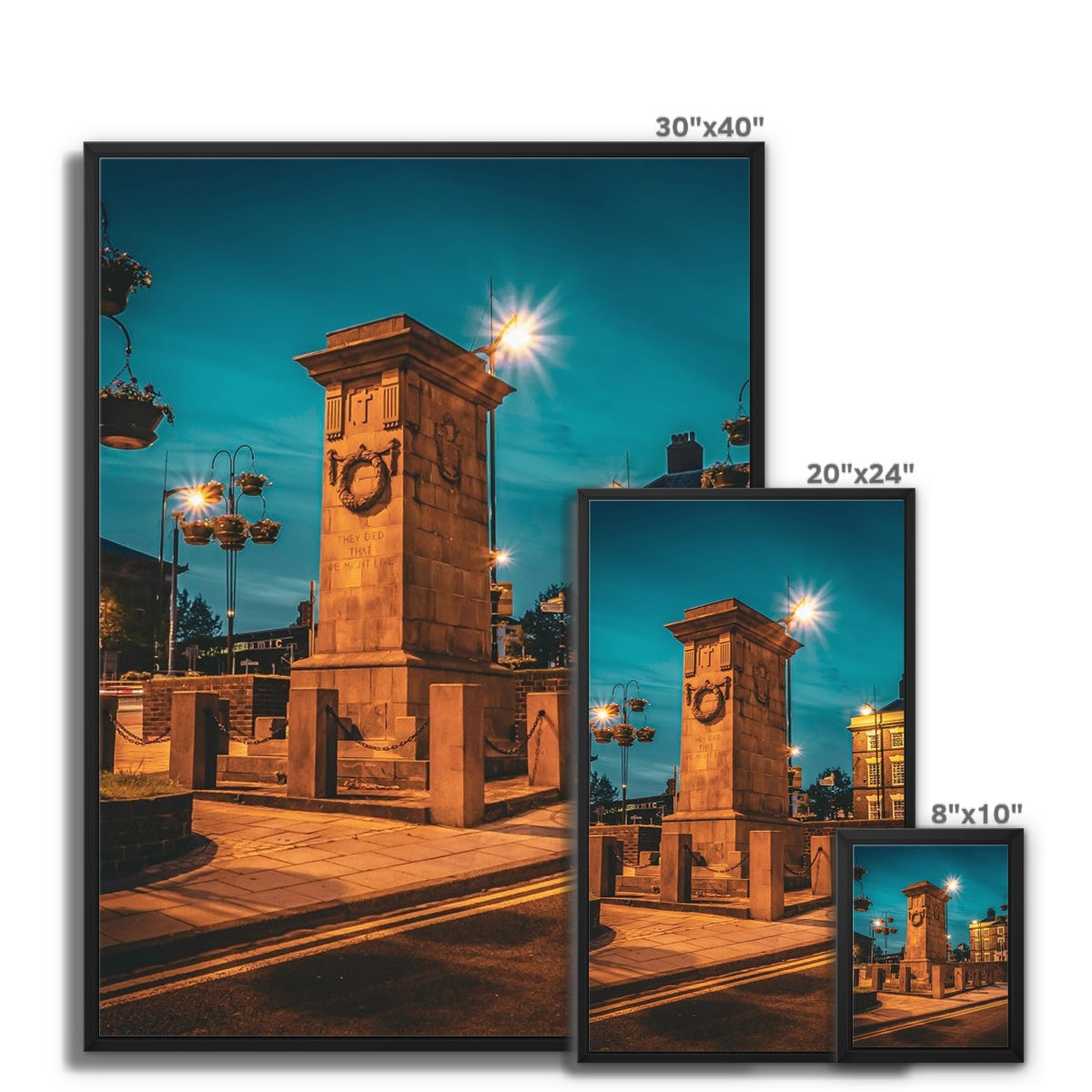 Remembrance at Dusk Framed Canvas