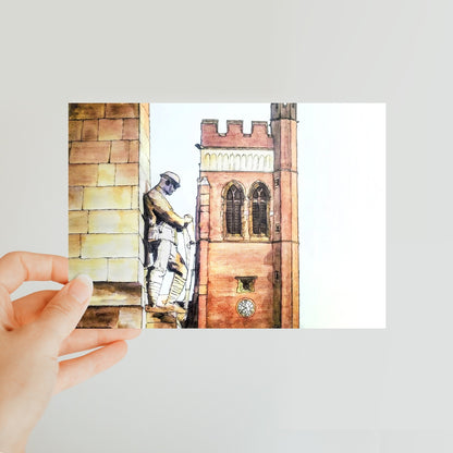 The War Memorial and Christ Church, Fenton Classic Postcard