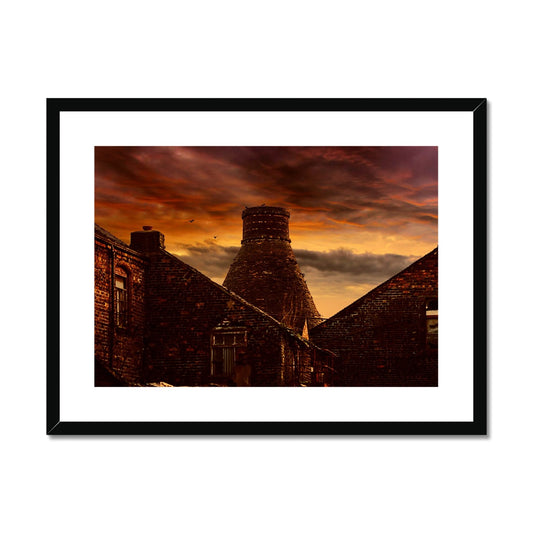 A Potteries Sunset Framed & Mounted Print