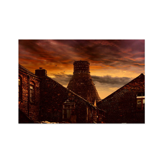 A Potteries Sunset Fine Art Print