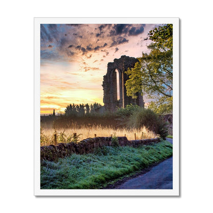 Dawn's Embrace at Croxden Abbey Budget Framed Poster