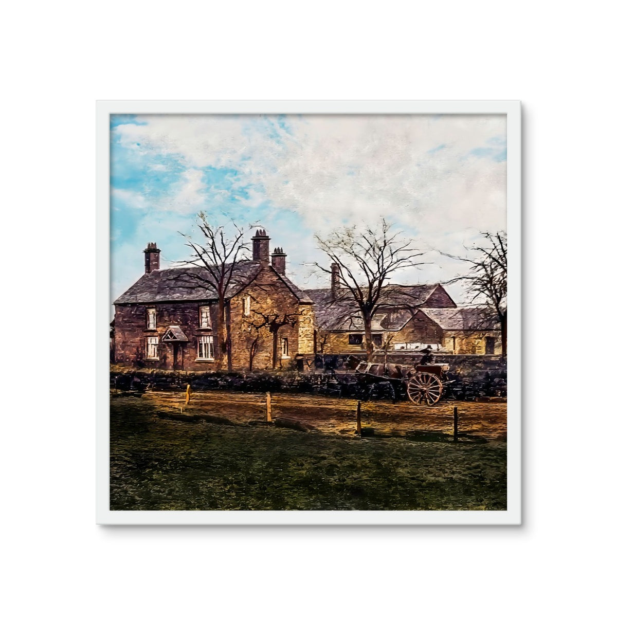 Abbey Farm, Abbey Hulton Framed Photo Tile