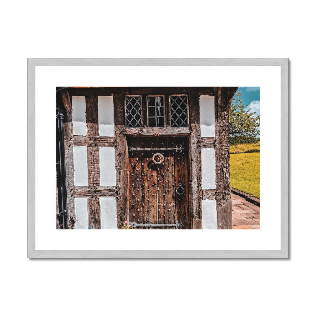 The Farmhouse Door Antique Framed & Mounted Print
