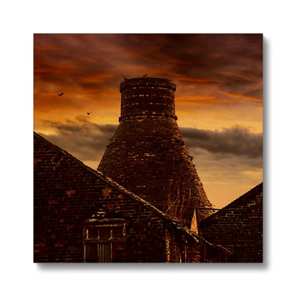 A Potteries Sunset Eco Canvas